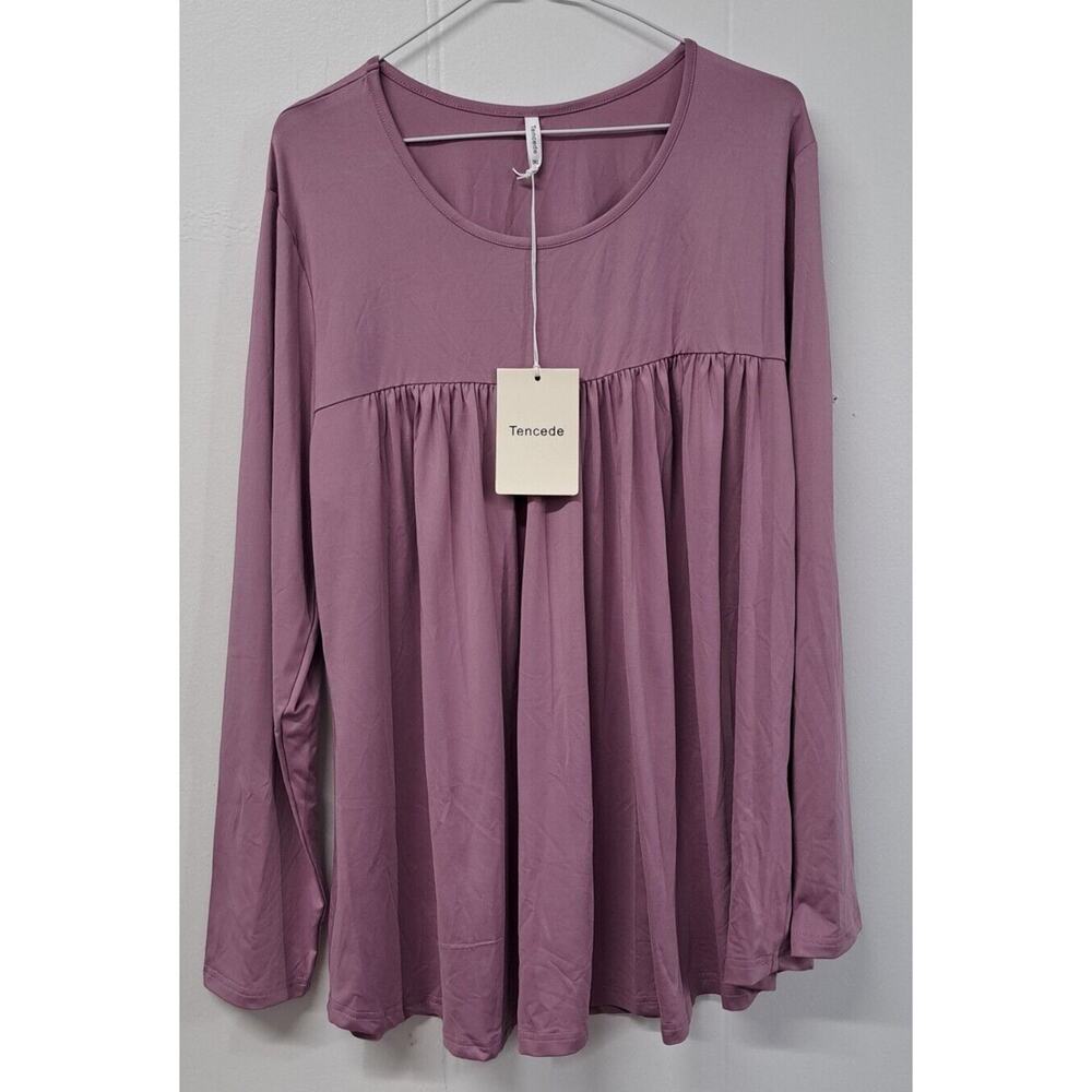 Women's Long Sleeve Casual Tunics Tops Loose Shirts Blouse Comfy Size‎ 3XL